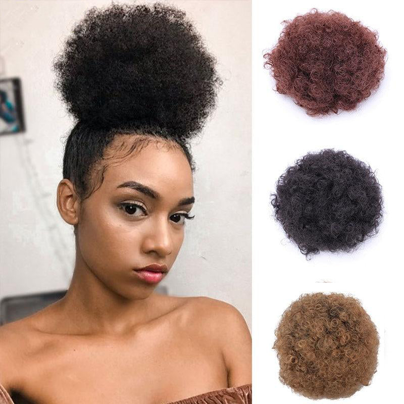 Brazilian Afro Kinky Curly Bun | Glam Hair AU