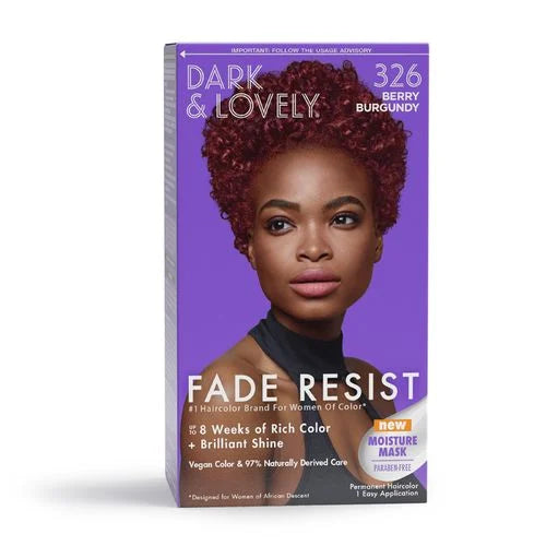 Dark and Lovely Permanent Hair Color Berry Burgundy 326
