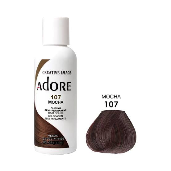 Adore Semi-Permanent Hair Color Mocha 107 4oz