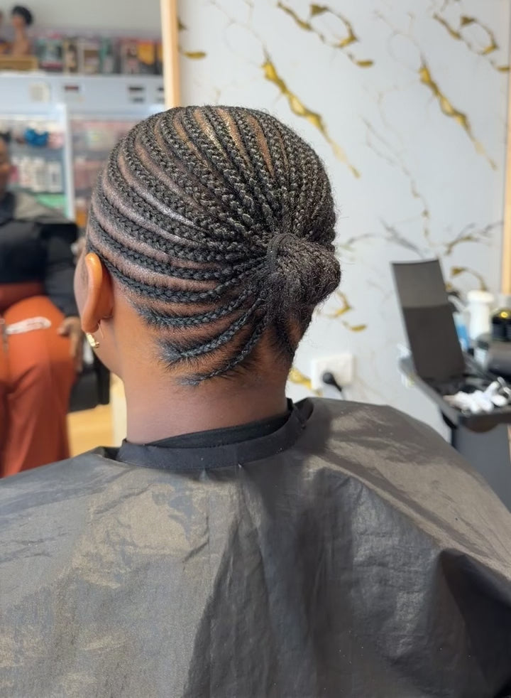 Traditional Cornrows - no extensions | Glam Hair AU