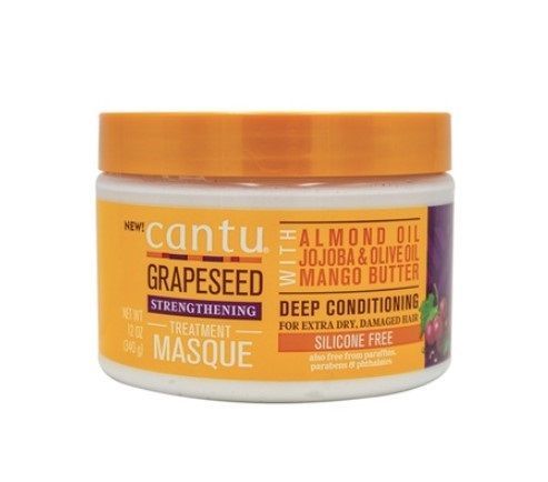 Cantu Grapeseed Strengthening Treatment Masque with Almond Oil, Jojoba & Olive Oil Mango Butter 12oz