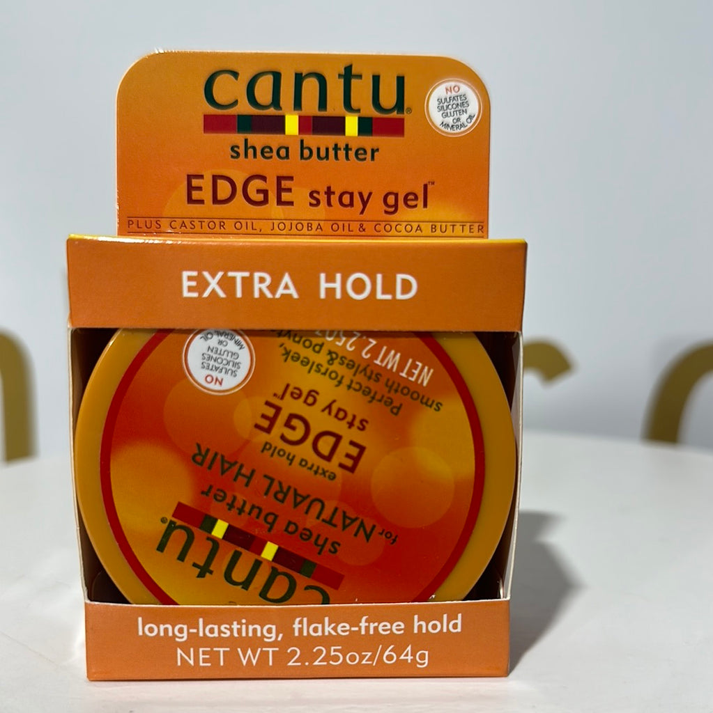 Cantu Shea Butter for Natural Hair Extra Hold Edge Stay Gel 64g/2.25oz