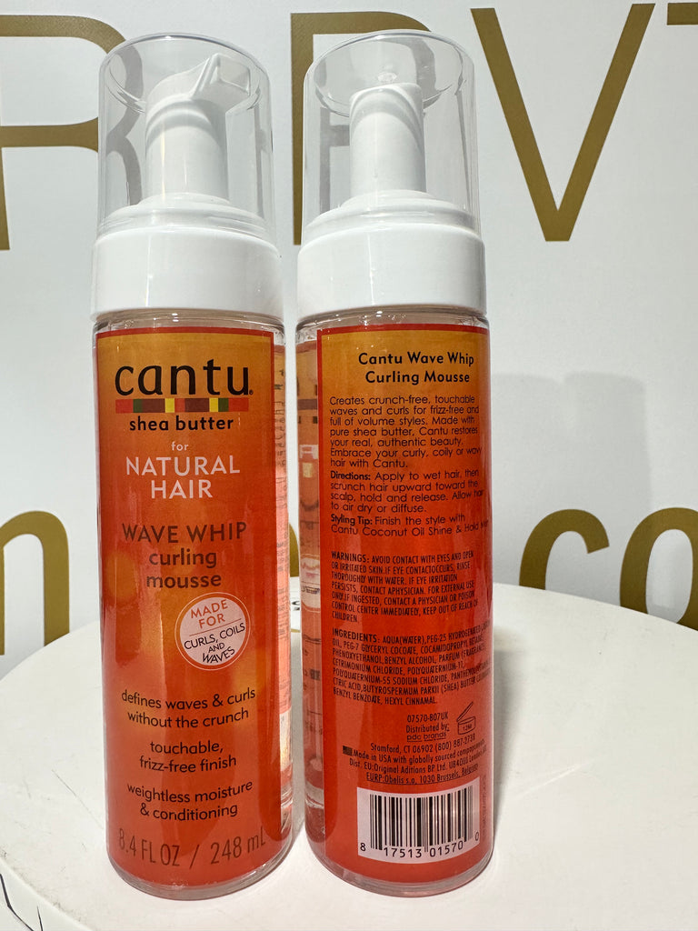 Cantu Shea Butter for Natural Hair Wave Whip Curling Mousse 248ml/8.4oz